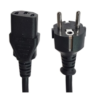 کابل برق سه پین منبع تغذیه کامپیوتر مدل TUR 16A power طول 1.5 متر